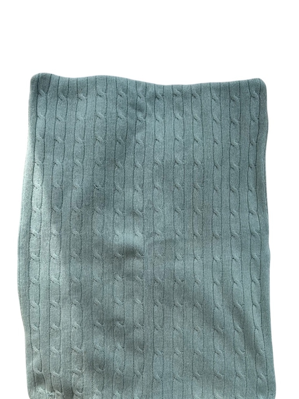 Ralph Lauren Sea Glass Aqua 100% cashmere cable knit pillow cover